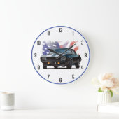 Das amerikanische Muskelauto Große Wanduhr (Zuhause)