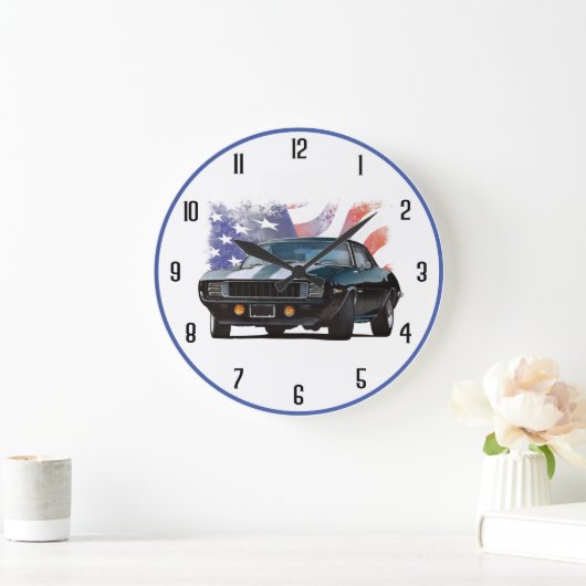Das amerikanische Muskelauto Große Wanduhr (Zuhause)