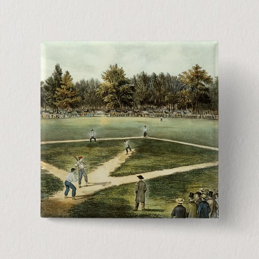 Das amerikanische nationale Spiel des Baseballs Button (Vorderseite)