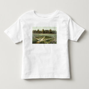 Das amerikanische nationale Spiel des Baseballs Kleinkind T-shirt