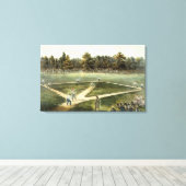 Das amerikanische Nationalspiel Baseball Leinwanddruck (Insitu (Holzboden))