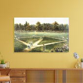 Das amerikanische Nationalspiel Baseball Leinwanddruck (Insitu (Wohnzimmer))