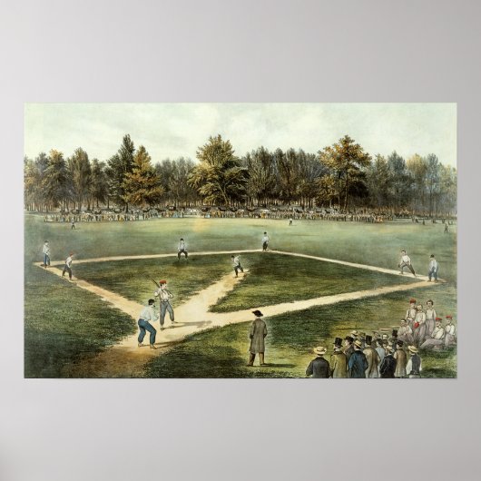 Das amerikanische Nationalspiel Baseball Poster (Vorne)