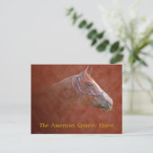 Das amerikanische Quarterpferd Postkarte (Stehend Vorderseite)