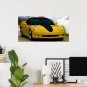 DAS AMERIKANISCHE SPORTAUTO: CORVETTE POSTER (Heimbüro)