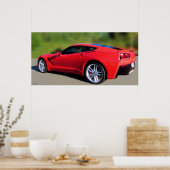 DAS AMERIKANISCHE SPORTAUTO: CORVETTE POSTER (Küche)