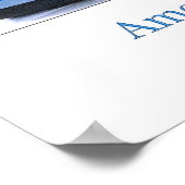 Das amerikanische Sportauto Poster (Ecke)