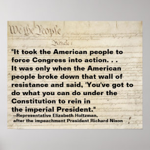 Das amerikanische Volk zwingt den Kongress zum Pro Poster