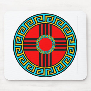 Das amerikanische Zia-Symbol in New Mexico Mousepad