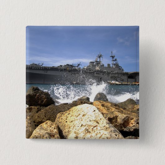 Das Amphibienschiff USS Kearsarge Button (Vorderseite)