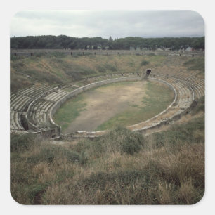 Das Amphitheater Quadratischer Aufkleber