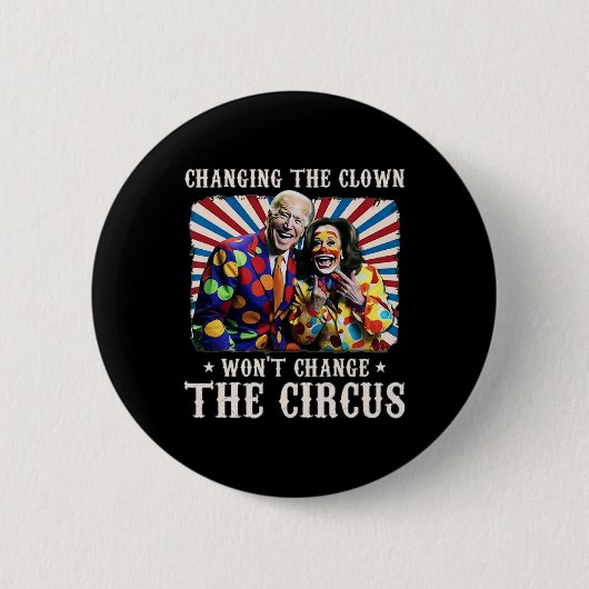 Das Ändern des Clowns ändert den Circus Kamala nic Button (Vorderseite)