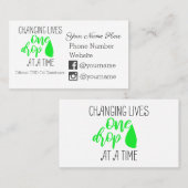 Das Ändern lebt ein Öl des Tropfen-auf einmal - Visitenkarte (Vorne/Hinten)