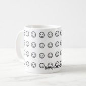 "Das Ändern stellt" Tasse 44-Smiley-Face gegenüber (Vorderseite Links)