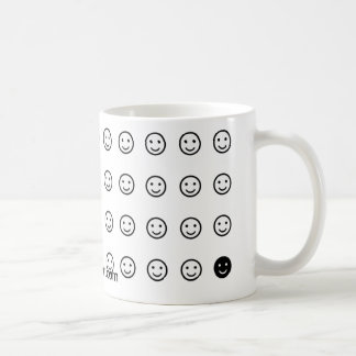"Das Ändern stellt" Tasse 44-Smiley-Face gegenüber