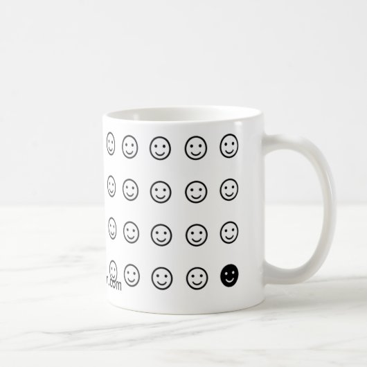 "Das Ändern stellt" Tasse 44-Smiley-Face gegenüber (Rechts)