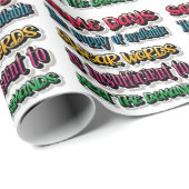 Das Angebot an verfügbaren Swear-Wörtern reicht ni Geschenkpapier (Rolleneckpunkt)