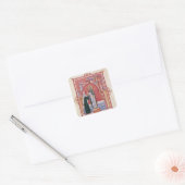 Das Angebot der Abbess Hilda Quadratischer Aufkleber (Umschlag)