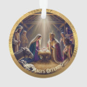 Das Angebot der Magi für die Akrylenverzierung Ornament (Rückseite)