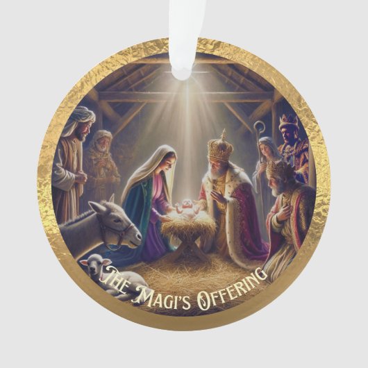 Das Angebot der Magi für die Akrylenverzierung Ornament (Vorderseite)