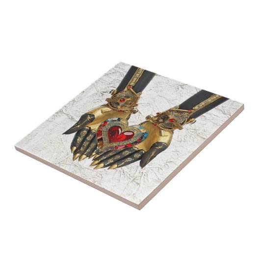 Das Angebot - Herz in den Händen Fliese (Seite)