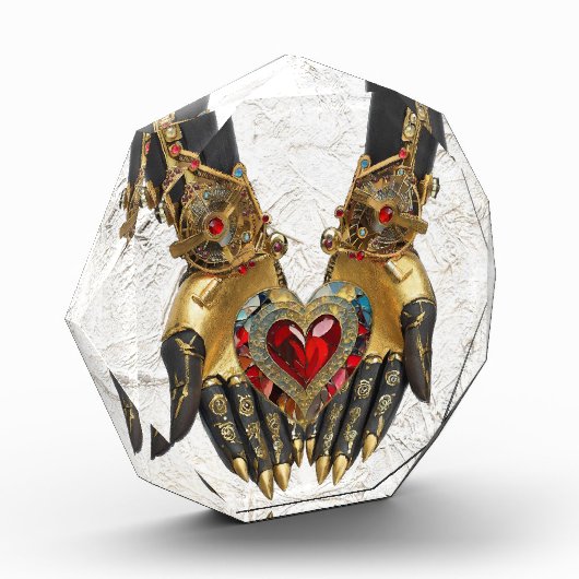 Das Angebot - Herz in den Händen Fotoblock (Links)