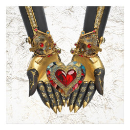 Das Angebot - Herz in den Händen Fotodruck