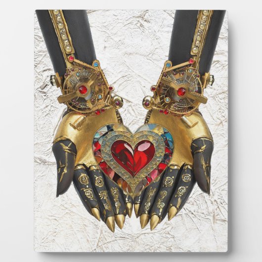 Das Angebot - Herz in den Händen Fotoplatte (Vorderseite)