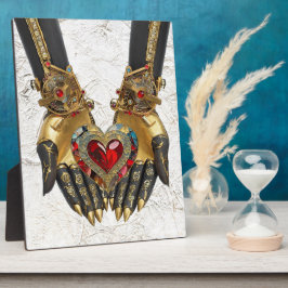 Das Angebot - Herz in den Händen Fotoplatte