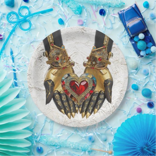 Das Angebot - Herz in den Händen Pappteller (Party)