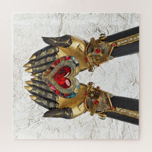 Das Angebot - Herz in den Händen Puzzle (Horizontal)