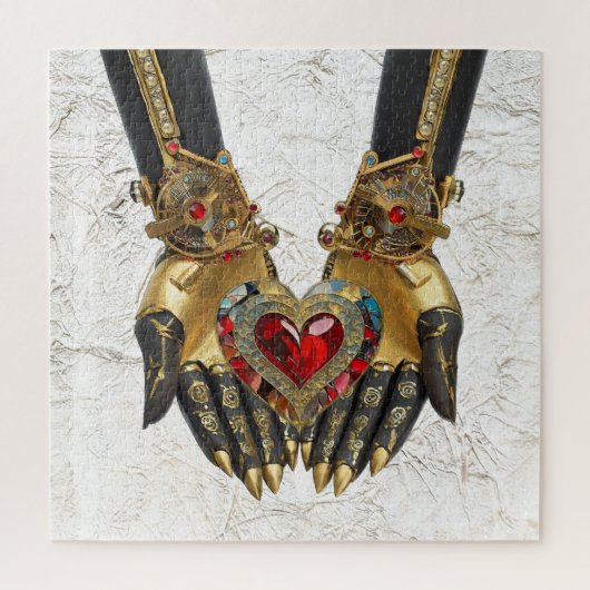 Das Angebot - Herz in den Händen Puzzle (Vertikal)