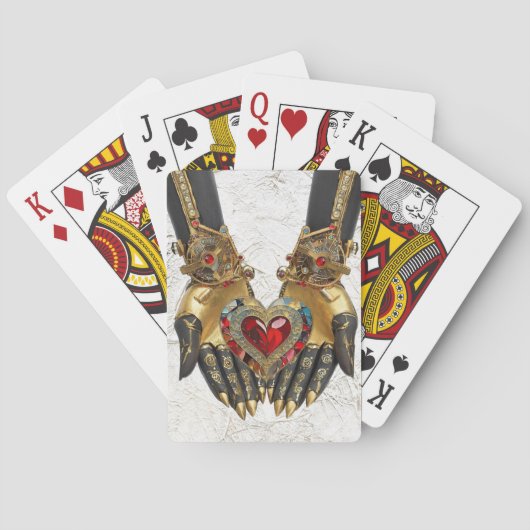Das Angebot - Herz in den Händen Spielkarten (Rückseite)