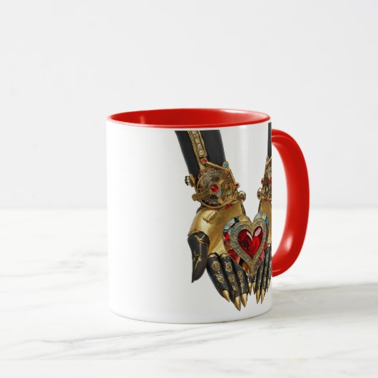 Das Angebot - Herz in den Händen Tasse (VorderseiteRechts)