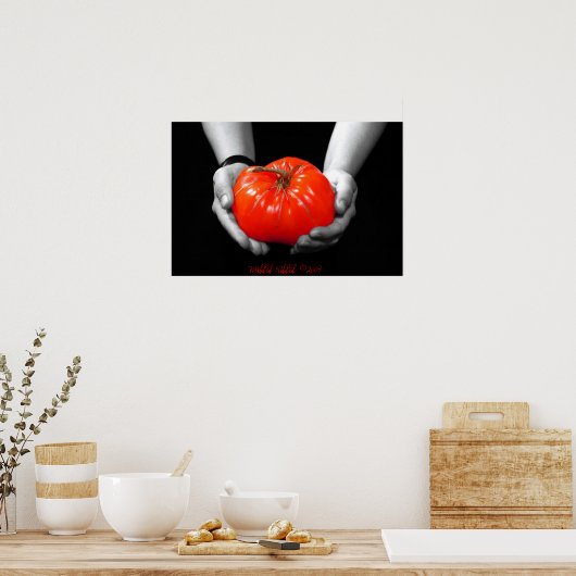 DAS ANGEBOT IN ROT POSTER (Küche)