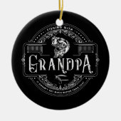 Das Angeln mit Großvater wird nicht viel besser Keramik Ornament (Vorne)