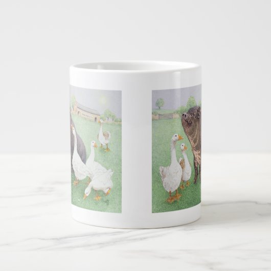 Das angenehme Leben Jumbo-Tasse (Vorderseite)