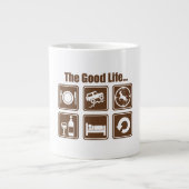 Das angenehme Leben Jumbo-Tasse (Vorderseite)