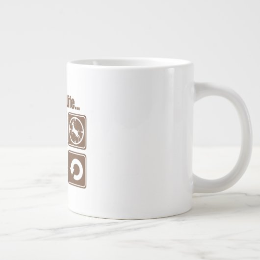 Das angenehme Leben Jumbo-Tasse (Rechts)