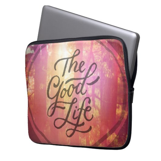 Das angenehme Leben Laptopschutzhülle (Vorderseite Links)