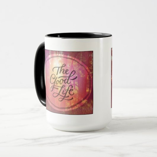 Das angenehme Leben Tasse (Vorderseite Links)