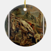 Das Anheben des Kreuzes, bis 1609-10 gemalt ( Keramikornament (Hinten)