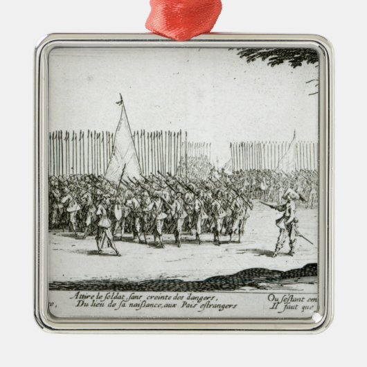 Das Anheben einer Armee Silbernes Ornament (Vorne)
