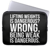 Das Anheben von Gewichten ist gefährlich oder schw Laptopschutzhülle (Vorderseite)