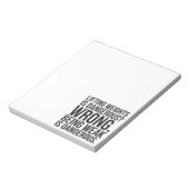 Das Anheben von Gewichten ist gefährlich oder schw Notizblock (Rotiert)