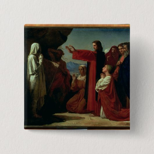 Das Anheben von Lazarus, 1857 Button (Vorderseite)