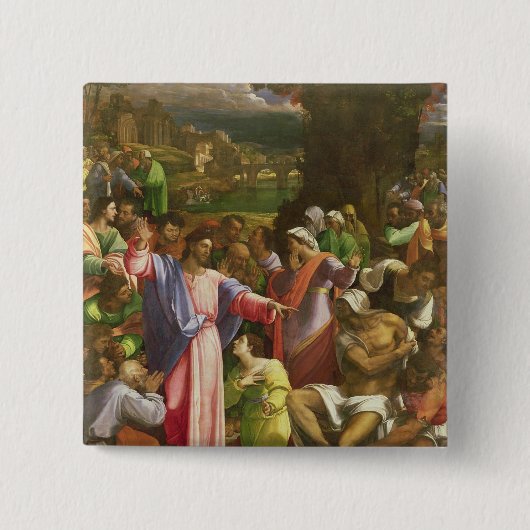 Das Anheben von Lazarus, c.1517-19 Button (Vorderseite)