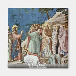Das Anheben von Lazarus durch Giotto Di Bondone Magnet