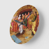 Das Anheben von Lazarus Runde Wanduhr (Winkel)