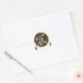 Das animals-1 runder aufkleber (Umschlag)